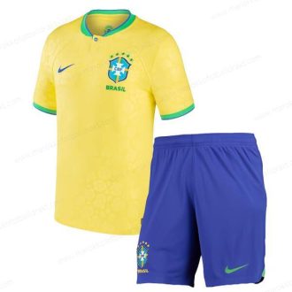 Fotballdrakter Brasil Hjemmetrøye Fotballdrakt Barn 2022
