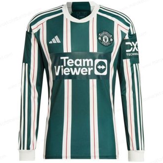 Fotballdrakter Manchester United Bortetrøye Long Sleeve Fotballtrøye 23/24